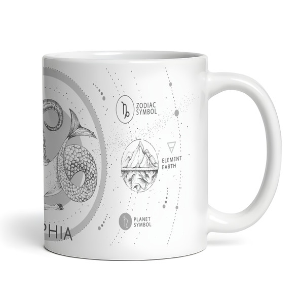 Capricorn Zodiac Sign Birthday Gift Tea Coffee Cup Personalised Mug