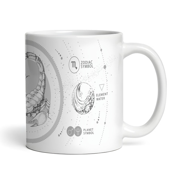 Scorpio Zodiac Sign Birthday Gift Tea Coffee Cup Personalised Mug