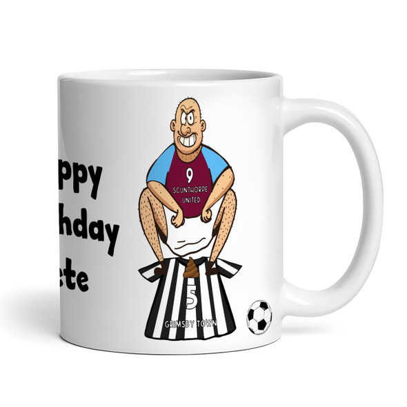 Scunthorpe Shitting On Grimsby Funny Football Gift Team Rivalry Personalised Mug
