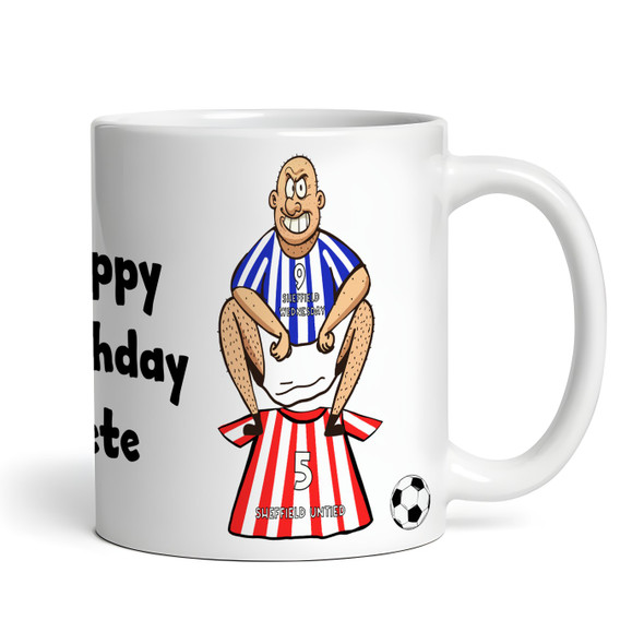 Wednesday Shitting On United Funny Football Gift Team Rivalry Personalised Mug