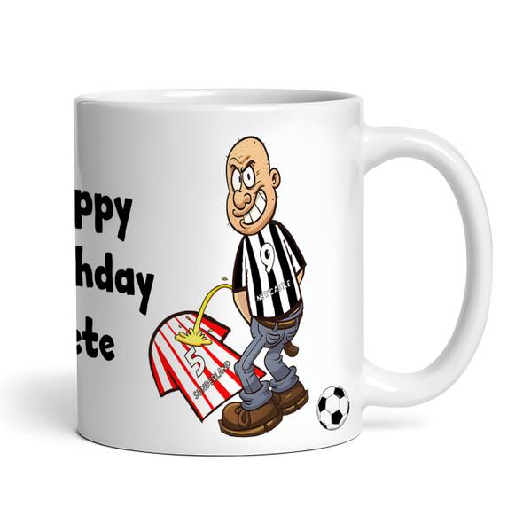 Newcastle Weeing On Sunderland Funny Football Gift Team Rivalry Personalised Mug