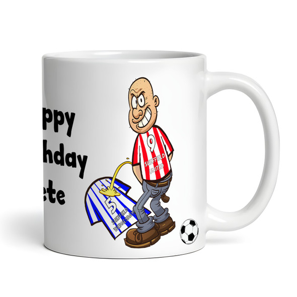 United Weeing On Wednesday Funny Football Gift Team Rivalry Personalised Mug