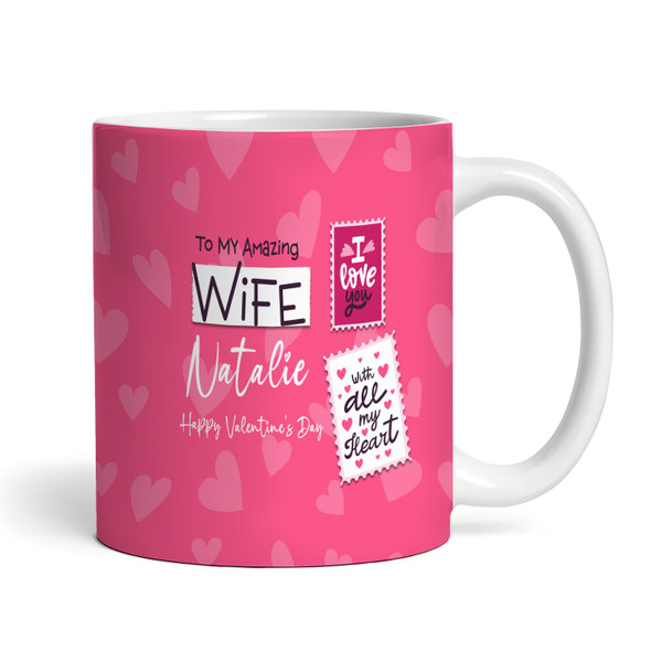 Photo Gift For Wife Pink Love Mail Valentine's Day Gift Personalised Mug
