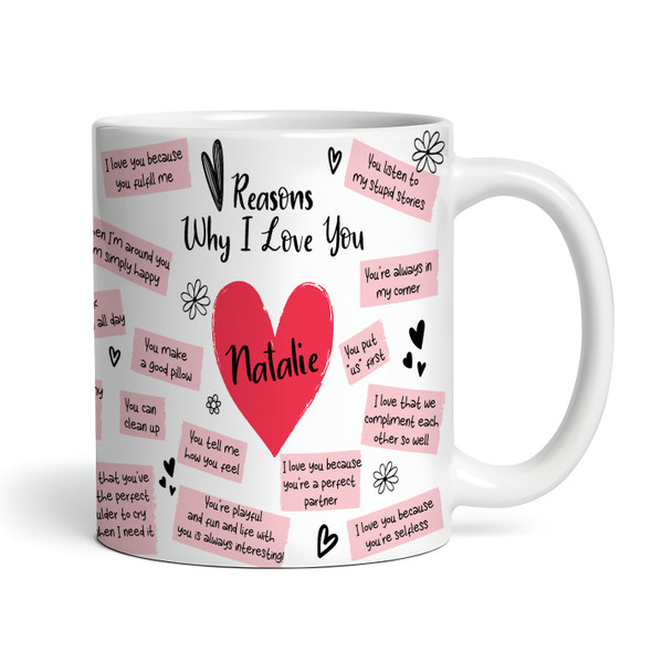Reasons Why I Love You Romantic Gift For Her Or Him Personalised Mug
