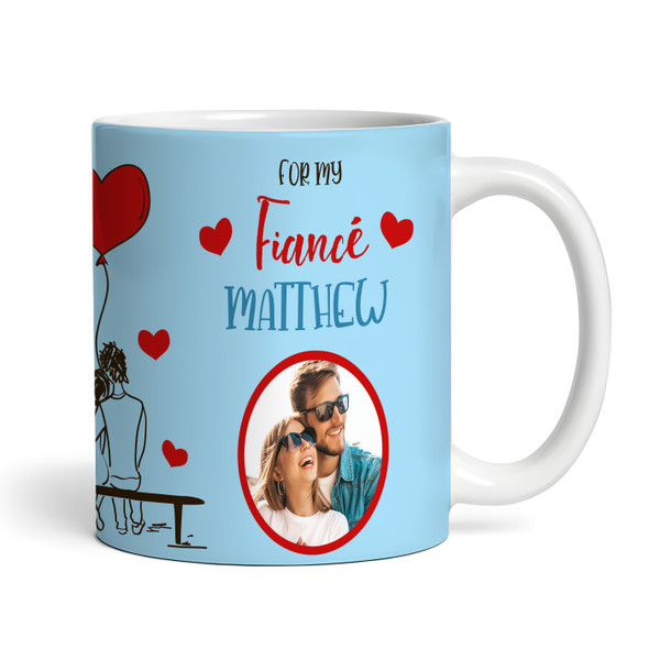 Fiancé Valentine's Day Gift Birthday Gift Photo Personalised Mug