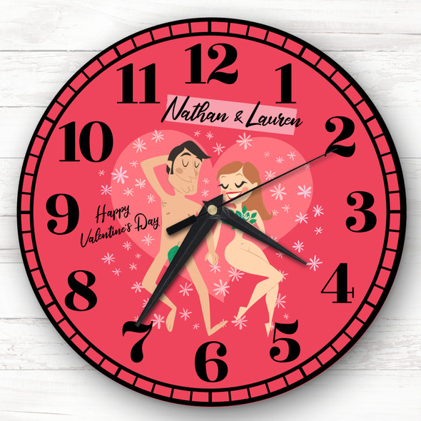 Sexy Couple Sleeping Valentine's Day Gift Personalised Clock