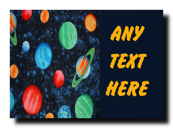 Planets Stars Space Personalised Jumbo Magnet