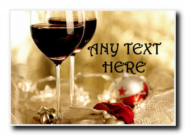 Wine Christmas Personalised Jumbo Magnet