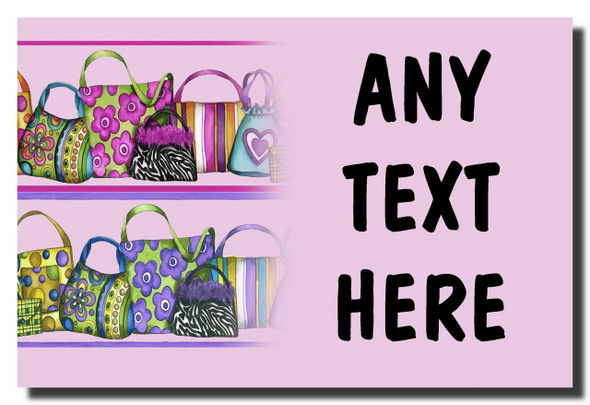 Handbags Personalised Jumbo Fridge Magnet