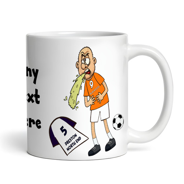 Blackpool Vomiting On Preston Funny Football Gift Team Rivalry Personalised Mug