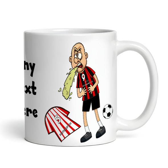Bournemouth Vomiting On Southampton Funny Football Gift Team Personalised Mug