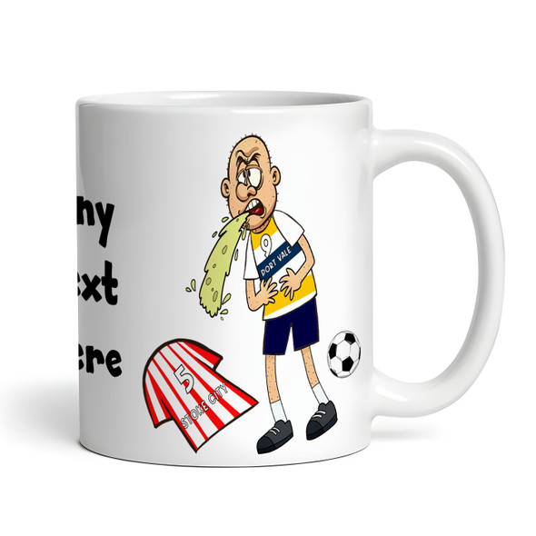 Vale Vomiting On Stoke Funny Football Fan Gift Team Rivalry Personalised Mug