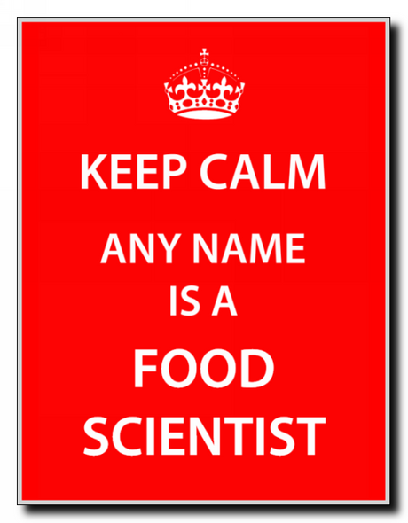 Food Scientist Personalised Keep Calm Jumbo Magnet