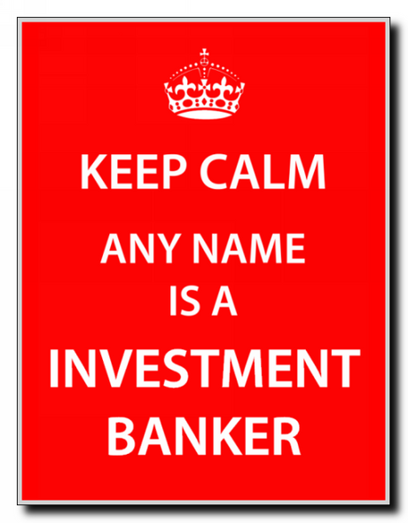 Investment Banker Personalised Keep Calm Jumbo Magnet
