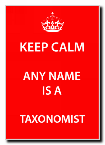 Taxonomist Personalised Keep Calm Jumbo Magnet