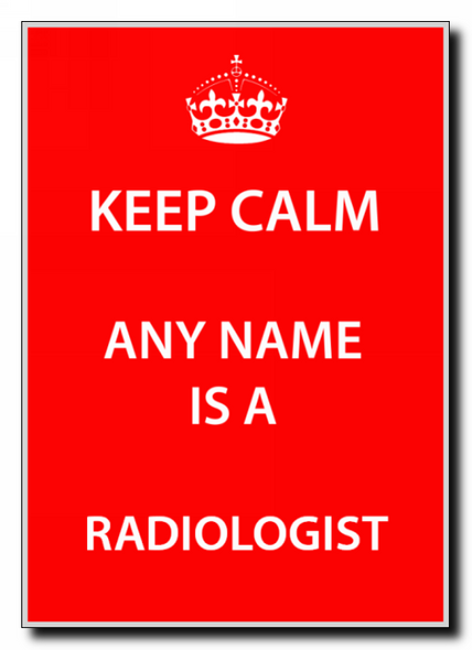 Radiologist Personalised Keep Calm Jumbo Magnet