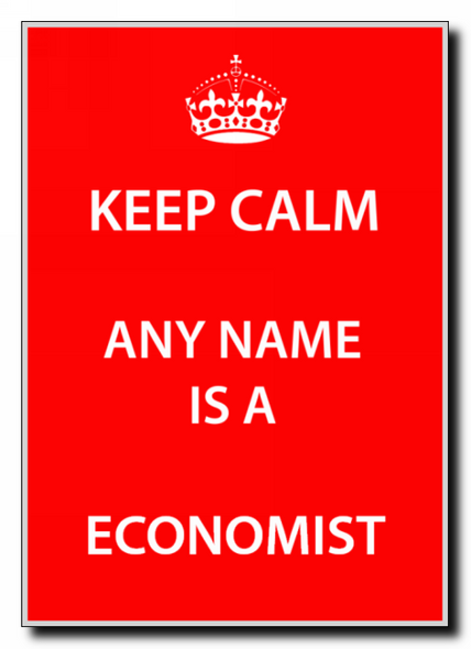 Economist Personalised Keep Calm Jumbo Magnet