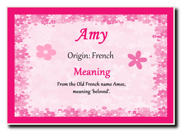 Amy Personalised Name Meaning Jumbo Magnet