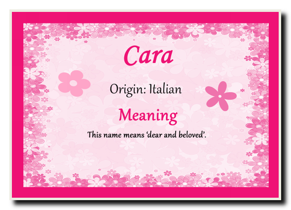 Cara Personalised Name Meaning Jumbo Magnet