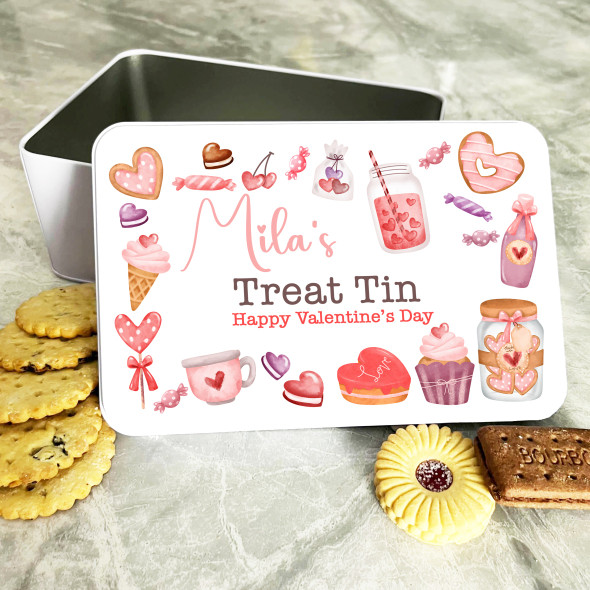 Valentine's Treats Valentine's Day Gift Personalised Treat Tin