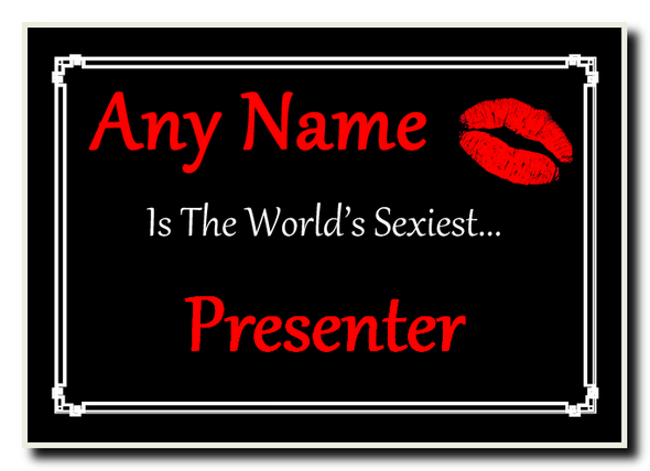 Presenter Personalised World's Sexiest Jumbo Magnet