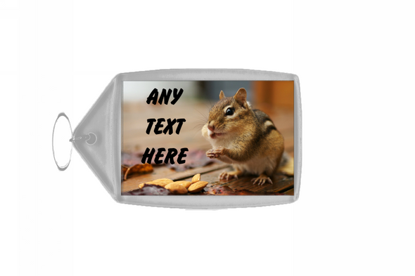 Chinchilla Personalised Keyring