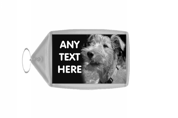 Irish Terrier Dog Personalised Keyring