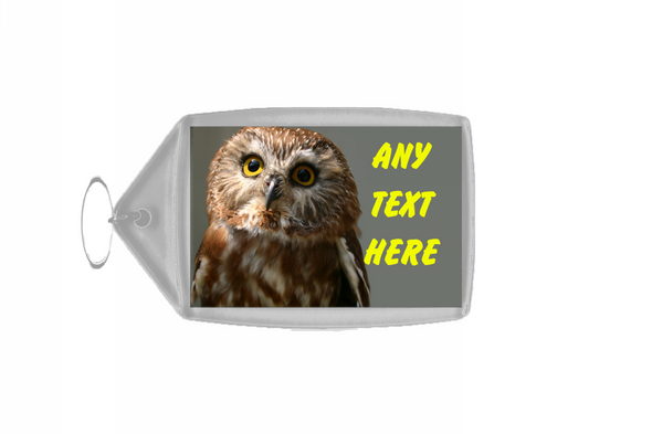 Owl Cute Personalised Keyring