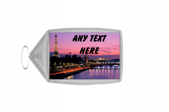 Paris Personalised Keyring