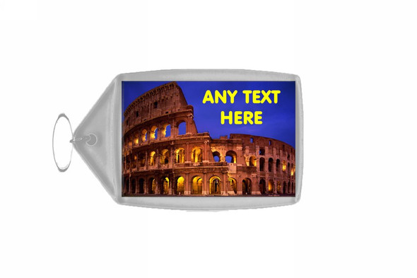 Rome Coliseum Personalised Keyring