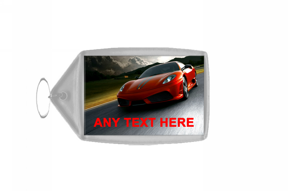 Red Ferrari Personalised Keyring