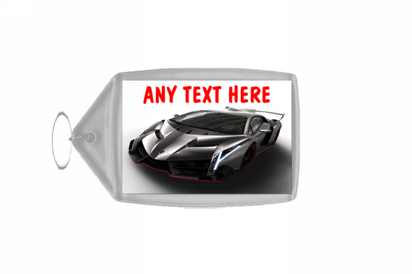 Lamborghini Veneno Personalised Keyring