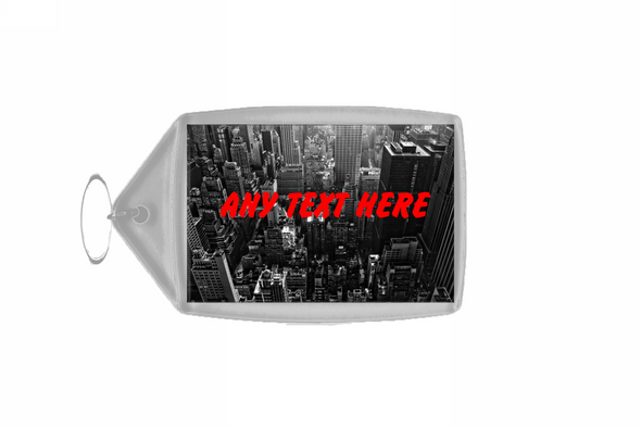 New York Skyline Personalised Keyring