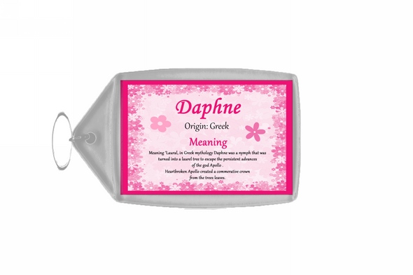 Daphne Personalised Name Meaning Keyring