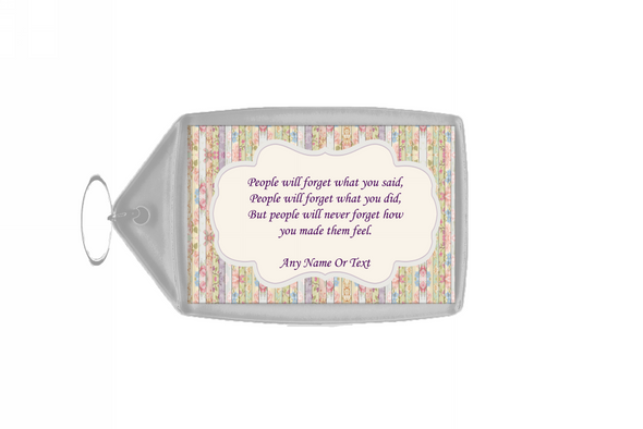 Pretty People Remember Personalised Large Keyring