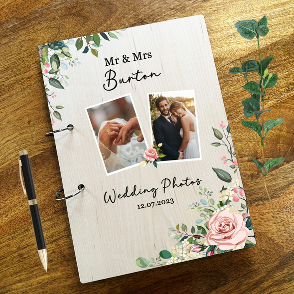 Large Personalised Photo Album – Wedding Day Memories, Keepsake Gift, White, 40+ Pages By Walther Monza