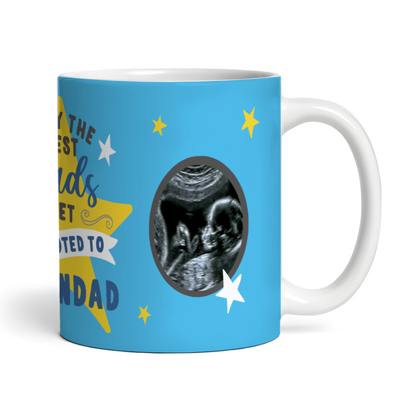 Baby Pregnancy Announcement Gift Scan Photo Dad Grandad Blue Personalised Mug