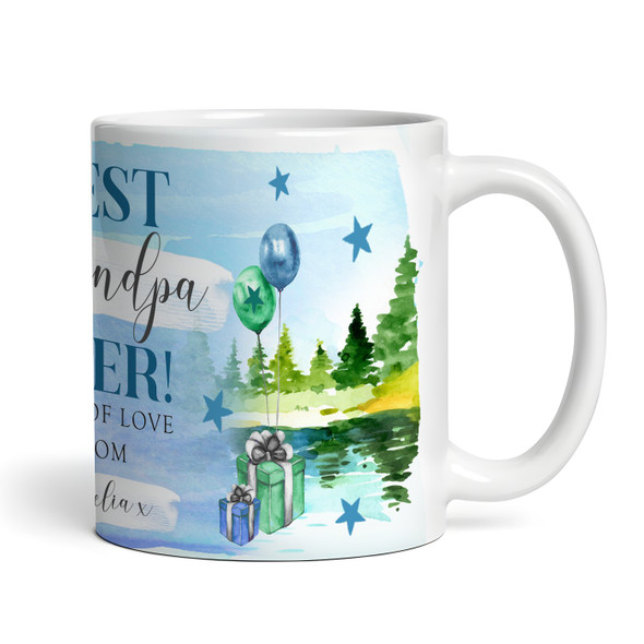 Best Grandpa Photo Outdoors Gift Coffee Tea Cup Personalised Mug
