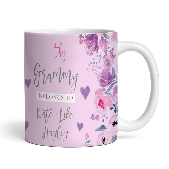 This Grammy Belongs Birthday Mother's Day Photo Purple Gift Personalised Mug