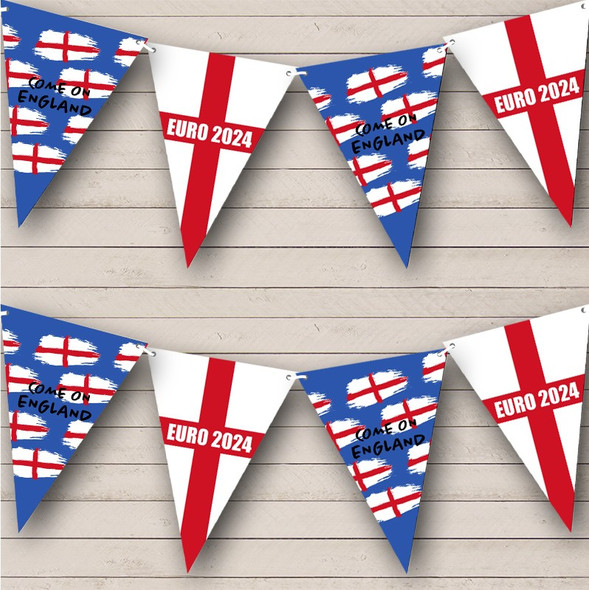 Come On England Flags Background Euro England Football Flag Banner Bunting