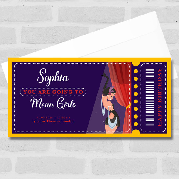 Going To Watch Any Show Any Occasion Personalised Surprise Ticket Gift Voucher