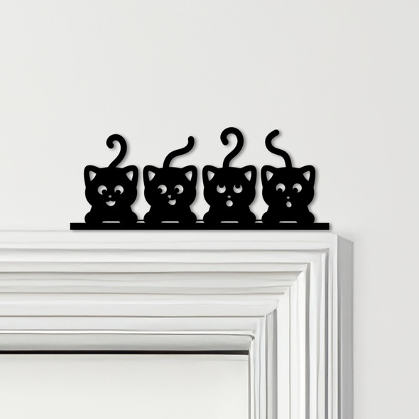 Door Topper Cute Kittens Various Colours Top Of Door Frame Decorative Sign