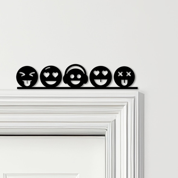 Door Topper Emojis Various Colours Top Of Door Frame Decorative Sign