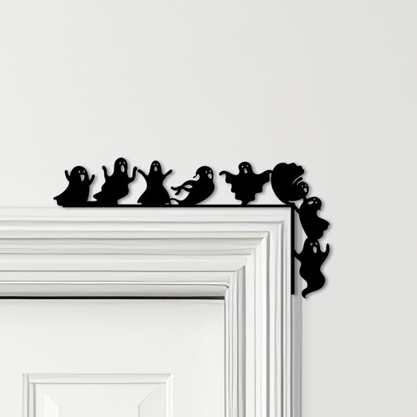 Door Topper Halloween Decor Cute Ghosts Various Colours Decorative Sign