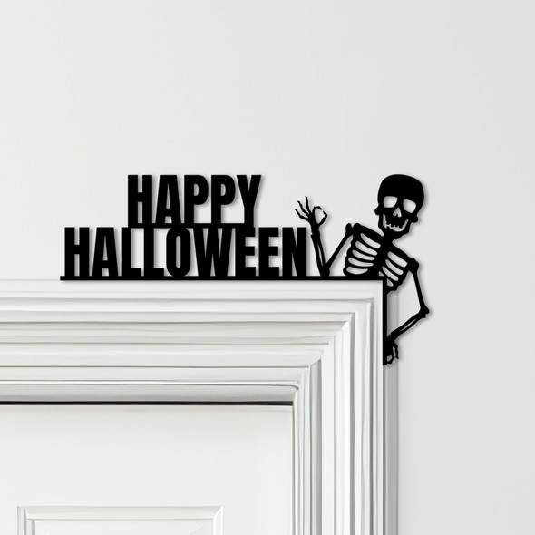 Door Topper Halloween Decor Skeleton Various Colours Top Of Door Decorative Sign