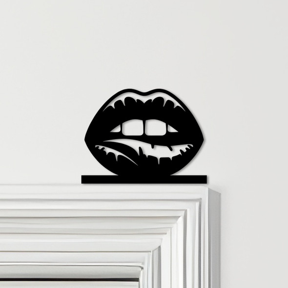 Door Topper Biting Lips Various Colours Top Of Door Frame Decorative Sign