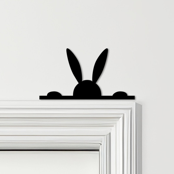Door Topper Peeking Bunny Various Colours Top Of Door Frame Decorative Sign
