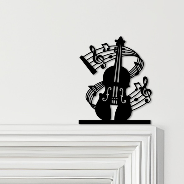 Door Topper Violin & Music Notes Various Colours Top Of Door Frame Decor Sign