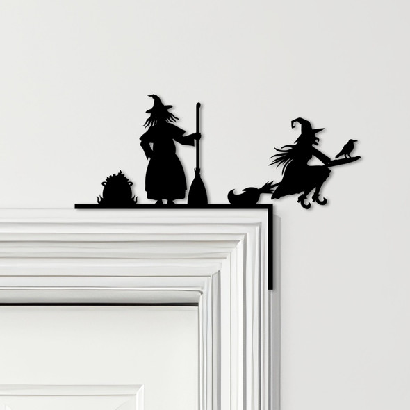 Door Topper Witches Halloween Decor Various Colours Top Of Door Decorative Sign