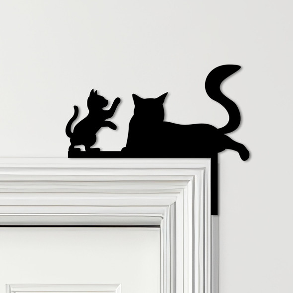 Door Topper Cat With Kitten Various Colours Top Of Door Frame Decorative Sign